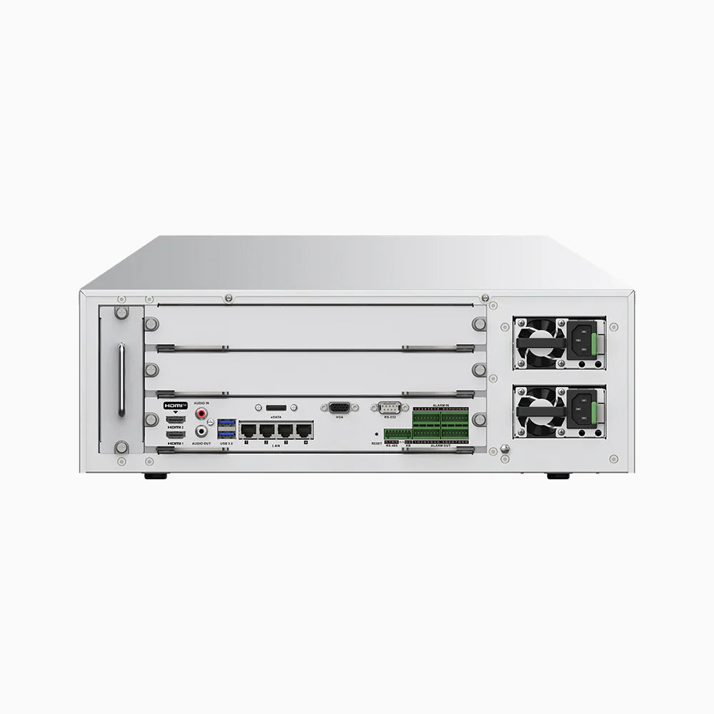 ANNKE 4K 128-Channel Non-PoE NVR Recorder, 32MP Resolution, 16 Hard Drive Bays, 576Mbps, 3U, 4 x NIC, Up to 160 TB Storage
