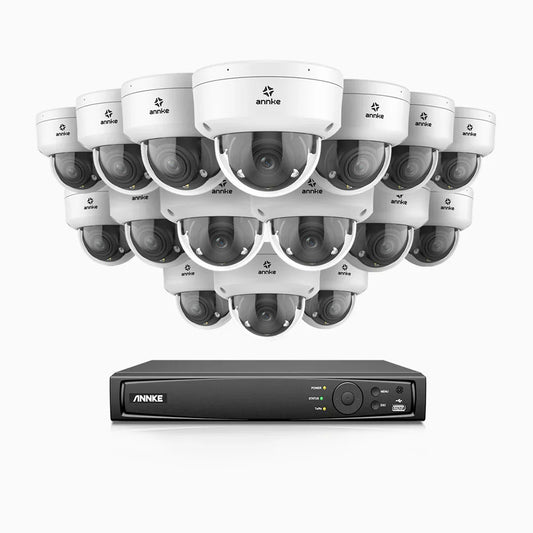 ANNKE HZ804 - 4K 16 Channel 16 Cameras PoE Security System, 4X Optical Zoom, 2.8 - 12 MM Motorized Varifocal Lens