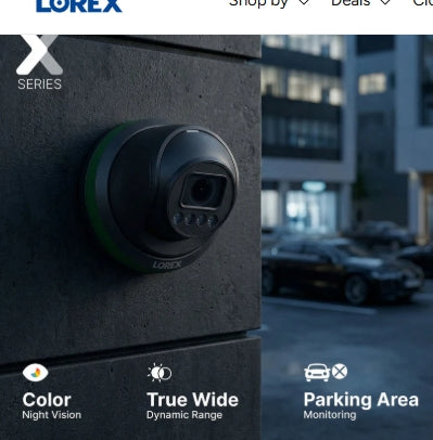 Lorex Connect X Series 4K 32-Channel Wired NVR System with X3 Turret Security Cameras - 8TB