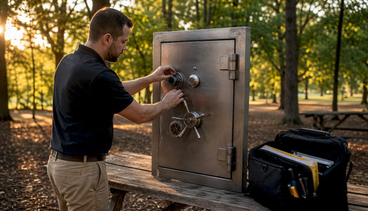 Professional inspecting mechanical time-lock safe