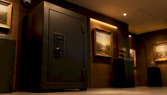 Secure art storage door with access control