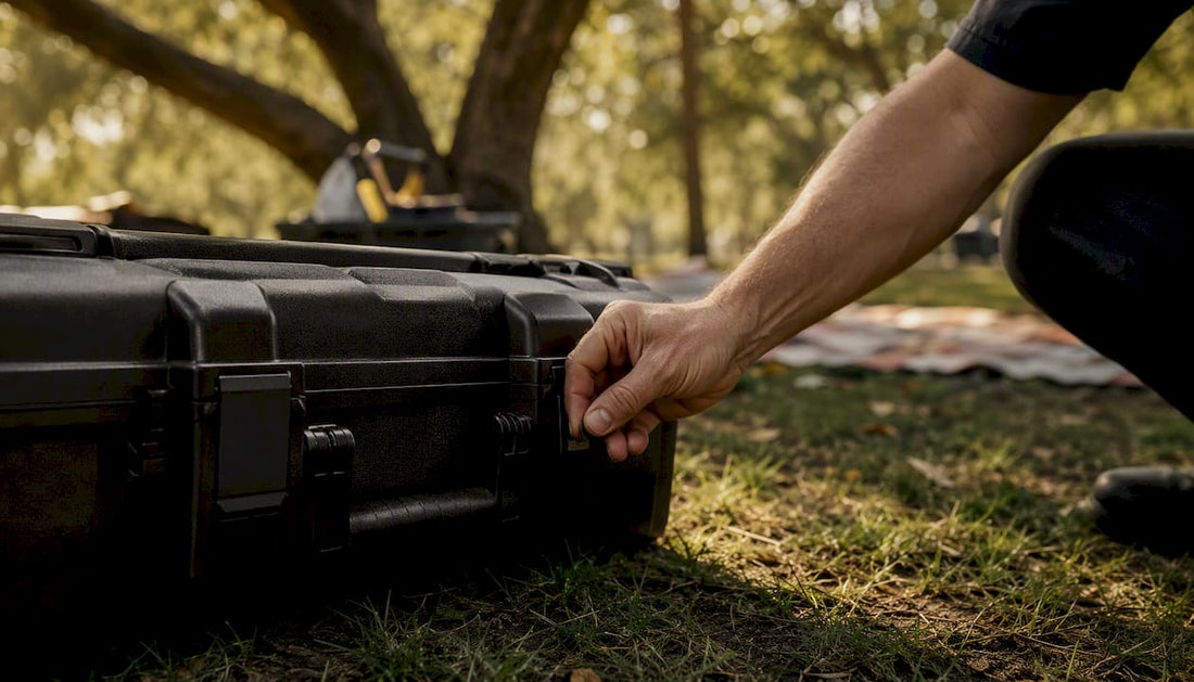 Traveler locking firearm hard-sided case