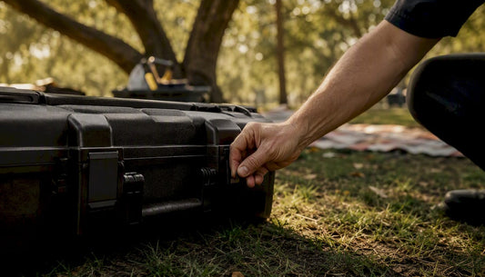 Traveler locking firearm hard-sided case