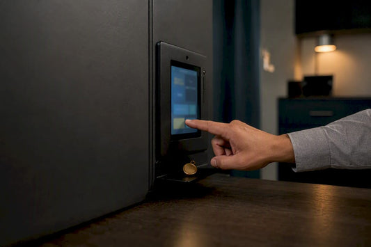 Exporting audit logs beside a medication cabinet
