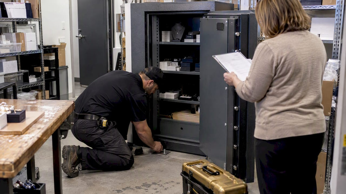 Retail safe verification with installer and owner