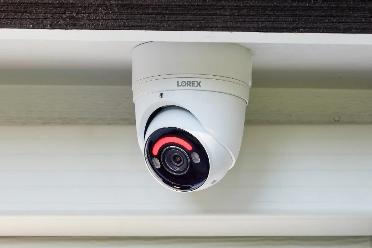 H Series Lorex Fusion Series 4K 16 Camera Capable (Wired or Fusion Wi-Fi) 4TB Wired NVR System with H16 IP Dome Cameras