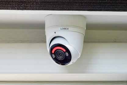 H Series Lorex Fusion Series 4K 16 Camera Capable (Wired or Fusion Wi-Fi) 4TB Wired NVR System with H16 IP Dome Cameras