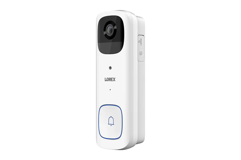 Lorex 2K Wi-Fi Video Doorbell (Battery-Operated) with Wi-Fi Chimebox (32GB)