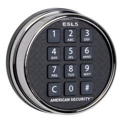 Digital keypad lock with American Security branding on a white background