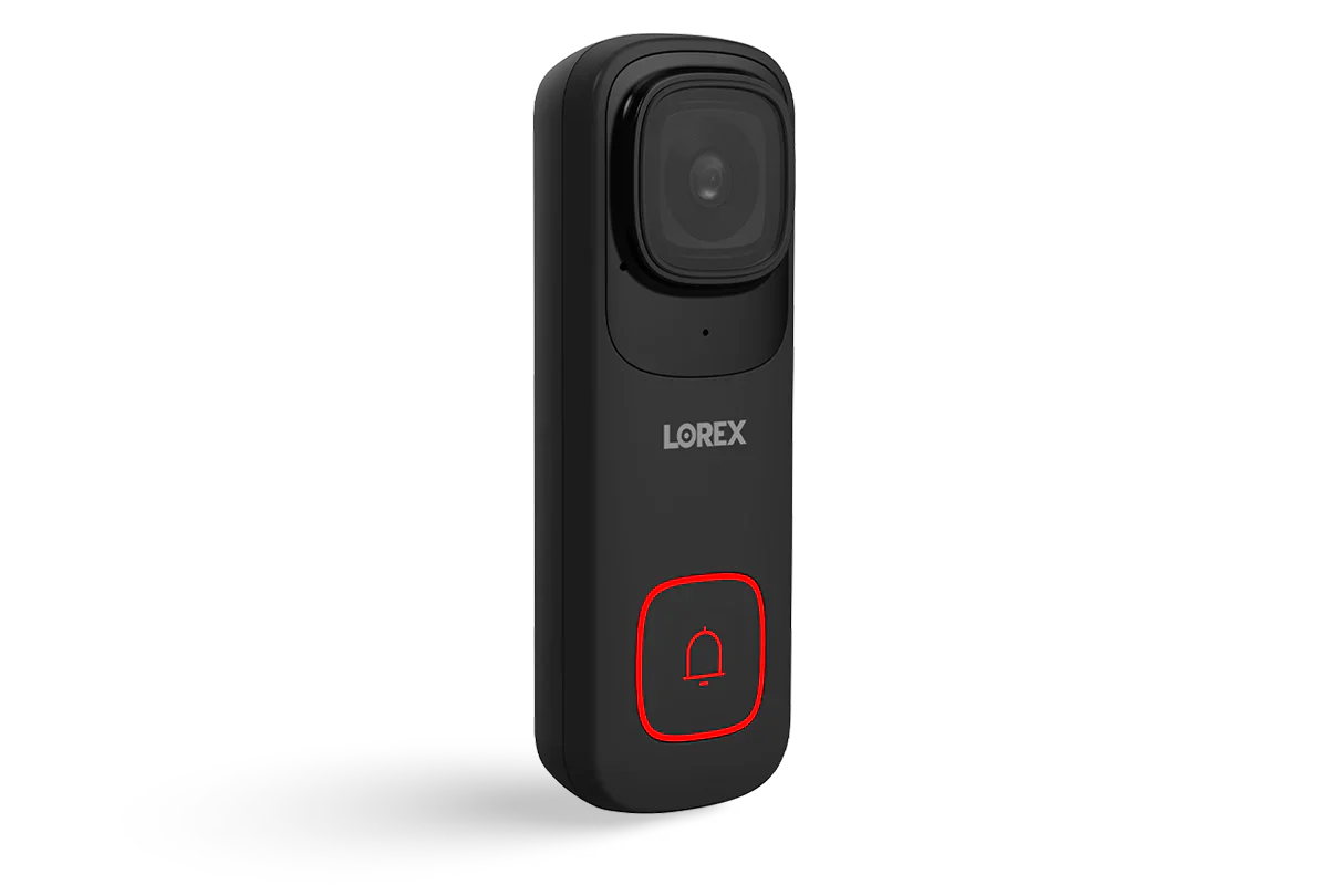 Lorex 4K wired Wi‑Fi video doorbell with 32GB and cloud support