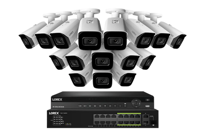 Nocturnal Series Lorex Elite Series NVR with N3 (Nocturnal Series) IP Bullet Cameras - 4K 32-Channel 8TB Wired System