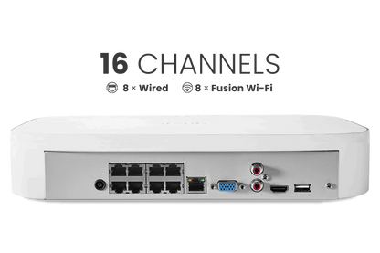 A Series Lorex Elite Series 4K 32 Camera Capable 8TB Wired NVR System with A14 IP Dome Cameras