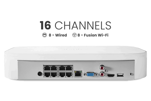 A Series Lorex Elite Series 4K 32 Camera Capable 8TB Wired NVR System with A14 IP Dome Cameras