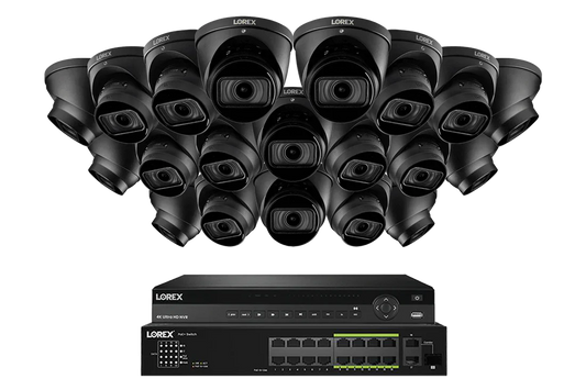 Nocturnal series Lorex 4K Wired NVR Security System (32-Camera Capable) with 8TB Storage