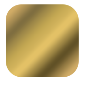 Gold color swatch on a square background