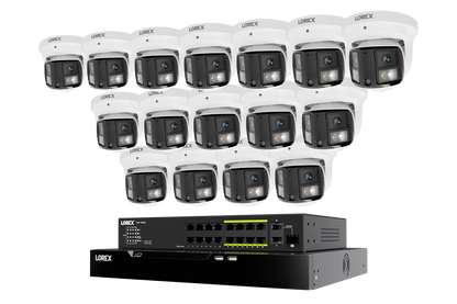 Lorex X Series Connect X Series 4K 32-Channel Wired NVR System with X3 Dual-Lens Turret Camera - 8TB (Cable not included)