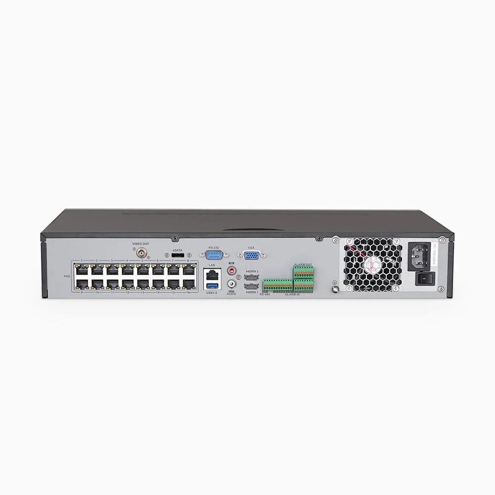 ANNKE H800 - 4K 32 Channel PoE Security System with 8 Bullet & 16 Turret Cameras, Human & Vehicle Detection, Color & IR Night Vision, Built-in Mic, RTSP Supported, 16-Port PoE Switch Included