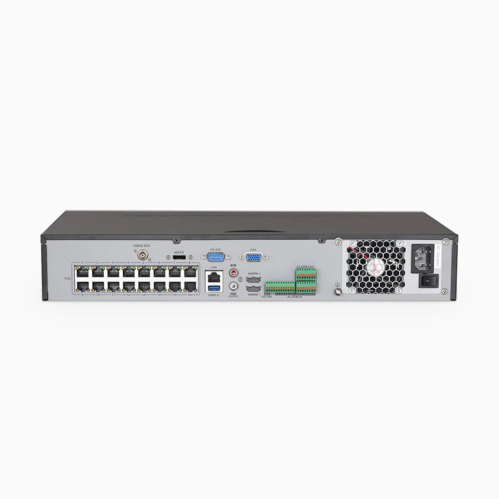 ANNKE H800 - 4K 32 Channel PoE Security System with 10 Bullet & 22 Turret Cameras, Human & Vehicle Detection, Color & IR Night Vision, Built-in Mic, RTSP Supported, 16-Port PoE Switch Included
