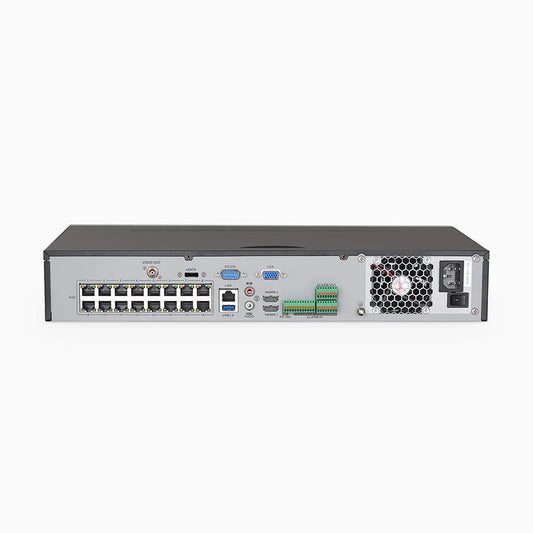 ANNKE H800 - 4K 32 Channel PoE Security System with 10 Bullet & 22 Turret Cameras, Human & Vehicle Detection, Color & IR Night Vision, Built-in Mic, RTSP Supported, 16-Port PoE Switch Included