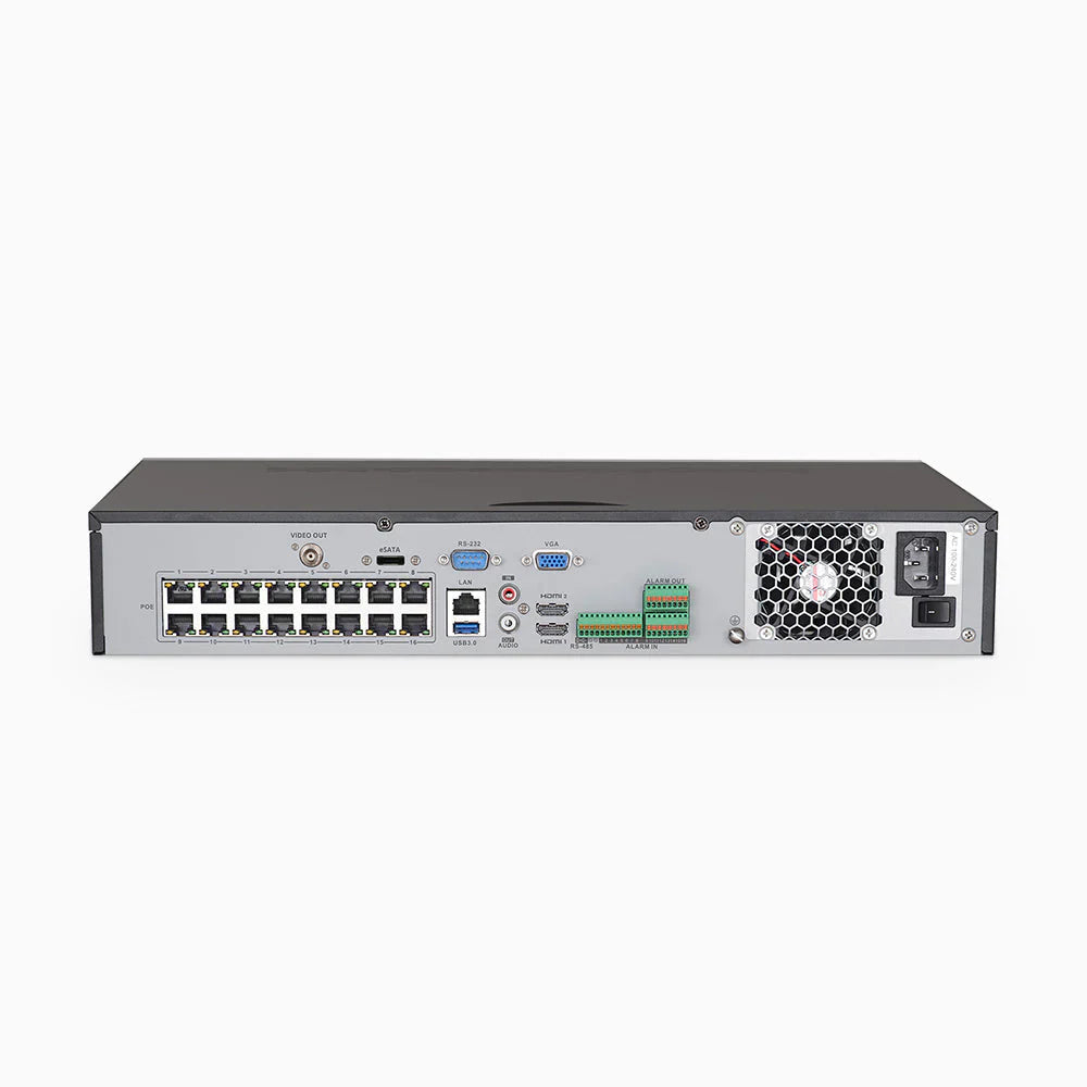 ANNKE H800 - 4K 32 Channel PoE Security System with 10 Bullet & 14 Turret Cameras, Human & Vehicle Detection, Color & IR Night Vision, Built-in Mic, RTSP Supported, 16-Port PoE Switch Included