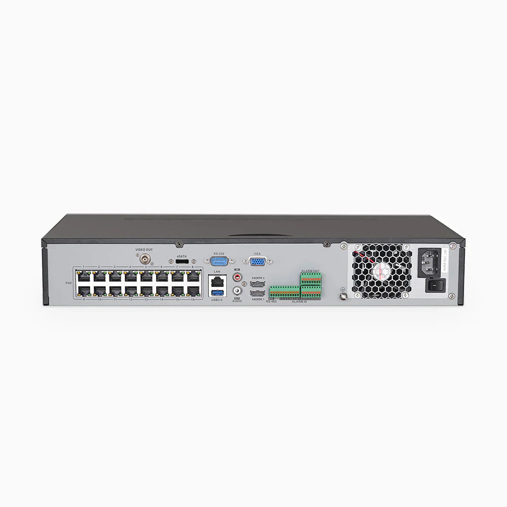 ANNKE H800 - 4K 32 Channel PoE Security System with 14 Bullet & 18 Turret Cameras, Human & Vehicle Detection, Color & IR Night Vision, Built-in Mic, RTSP Supported, 16-Port PoE Switch Included