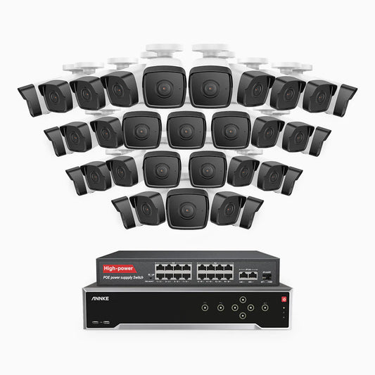 ANNKE H500 PoE Security Camera System – 32-Camera Outdoor Surveillance System