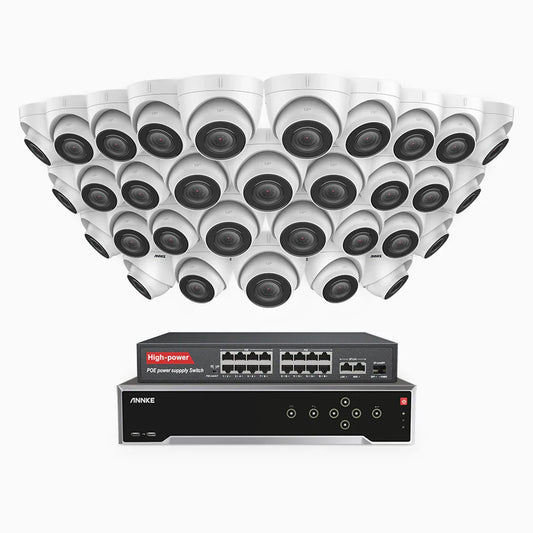 ANNKE H500 PoE Security Camera System – 32-Camera Outdoor Surveillance System