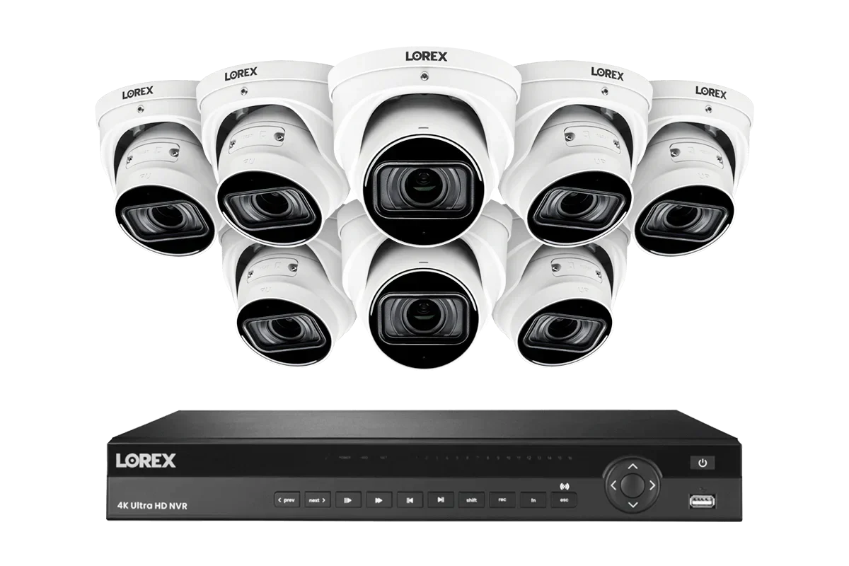 Nocturnal Series Lorex Elite Series 16-Channel (4TB) 4K IP System with Nocturnal N4 Lite Turret Cameras