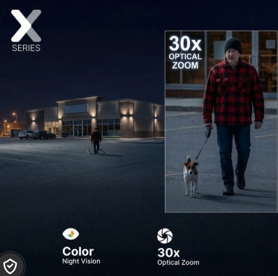 Lorex Connect X Series 4K PTZ PoE Camera with 30× Optical Zoom