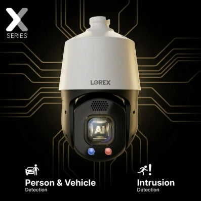Lorex Connect X Series 4K PTZ PoE Camera with 30× Optical Zoom