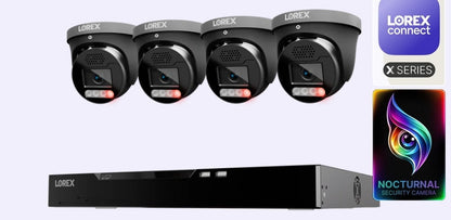 Lorex Connect X Series 4K 32-Channel Wired NVR System with X5 Turret Security Cameras - 8TB