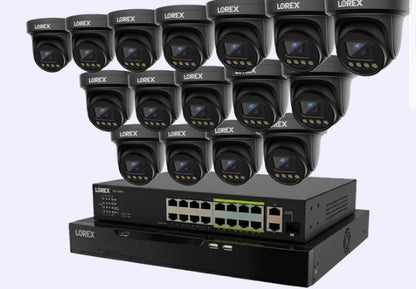 Lorex Connect X Series 4K 32-Channel Wired NVR System with X3 Turret Security Cameras - 8TB