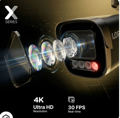 Lorex Connect X Series 4K 32-Channel Wired NVR System with X5 Bullet Security Cameras - 8TB