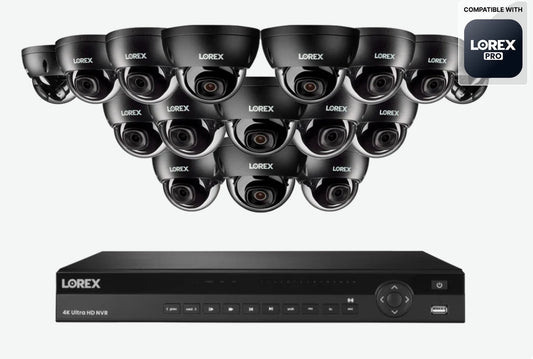 A Series  Lorex Elite Series 4K 16 Camera Capable 6TB Wired NVR System with 4MP (2K) A4 IP Dome Cameras