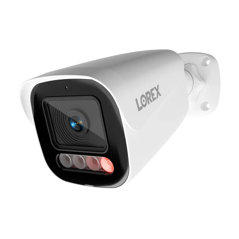 Lorex Series X Connect X5 4K PoE Bullet Camera with AI Color Night Vision - White/Black