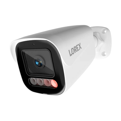 Lorex Series X Connect X5 4K PoE Bullet Camera with AI Color Night Vision - White/Black
