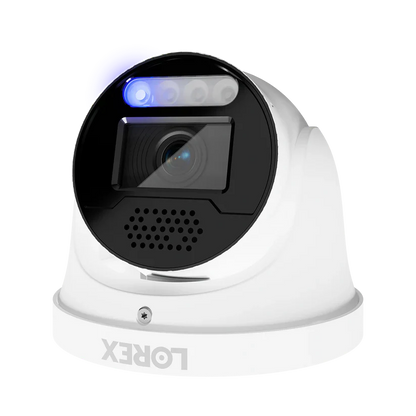 Lorex Series X Connect X5 4K PoE Turret Camera with AI Color Night Vision - White/Black