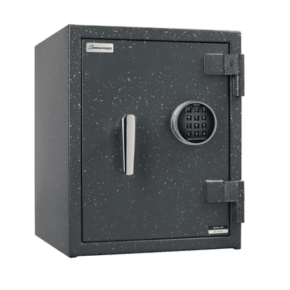 American Security UL1511 UL‑listed 2‑hour home fire safe with solid steel body, fireproof insulation, and secure locking system for residential valuables.”