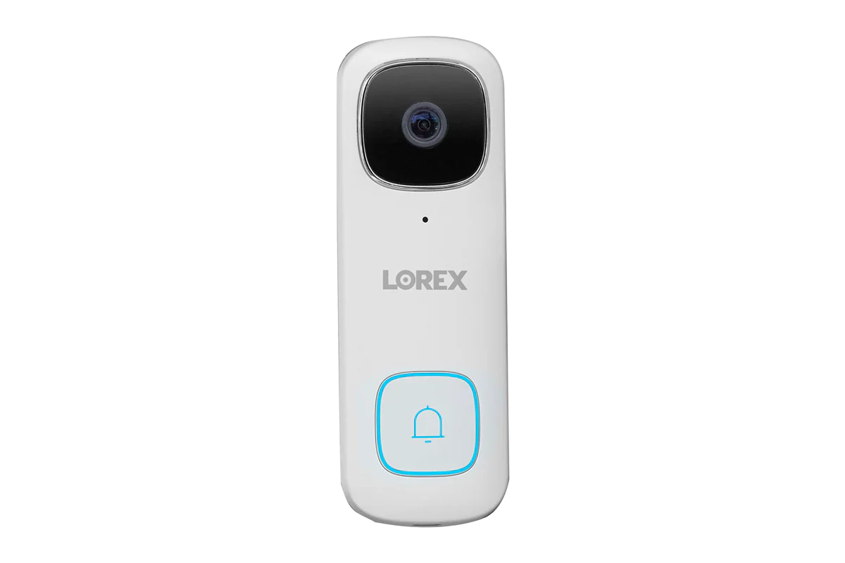 Lorex security camera on a white background