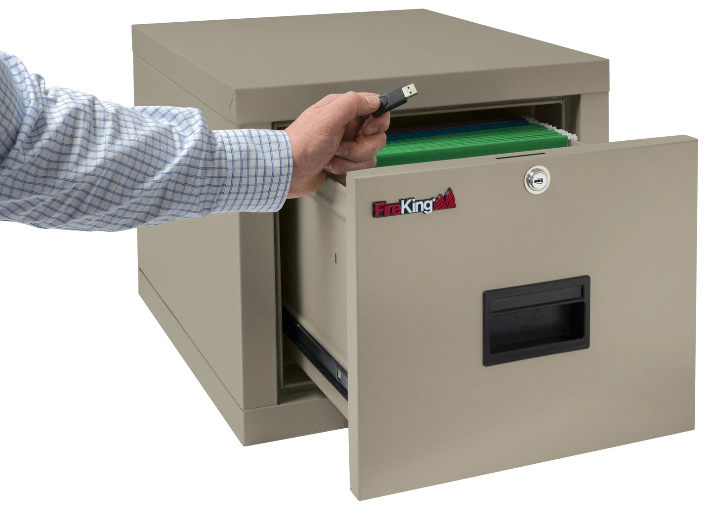 FireKing One Drawer File Cabinet