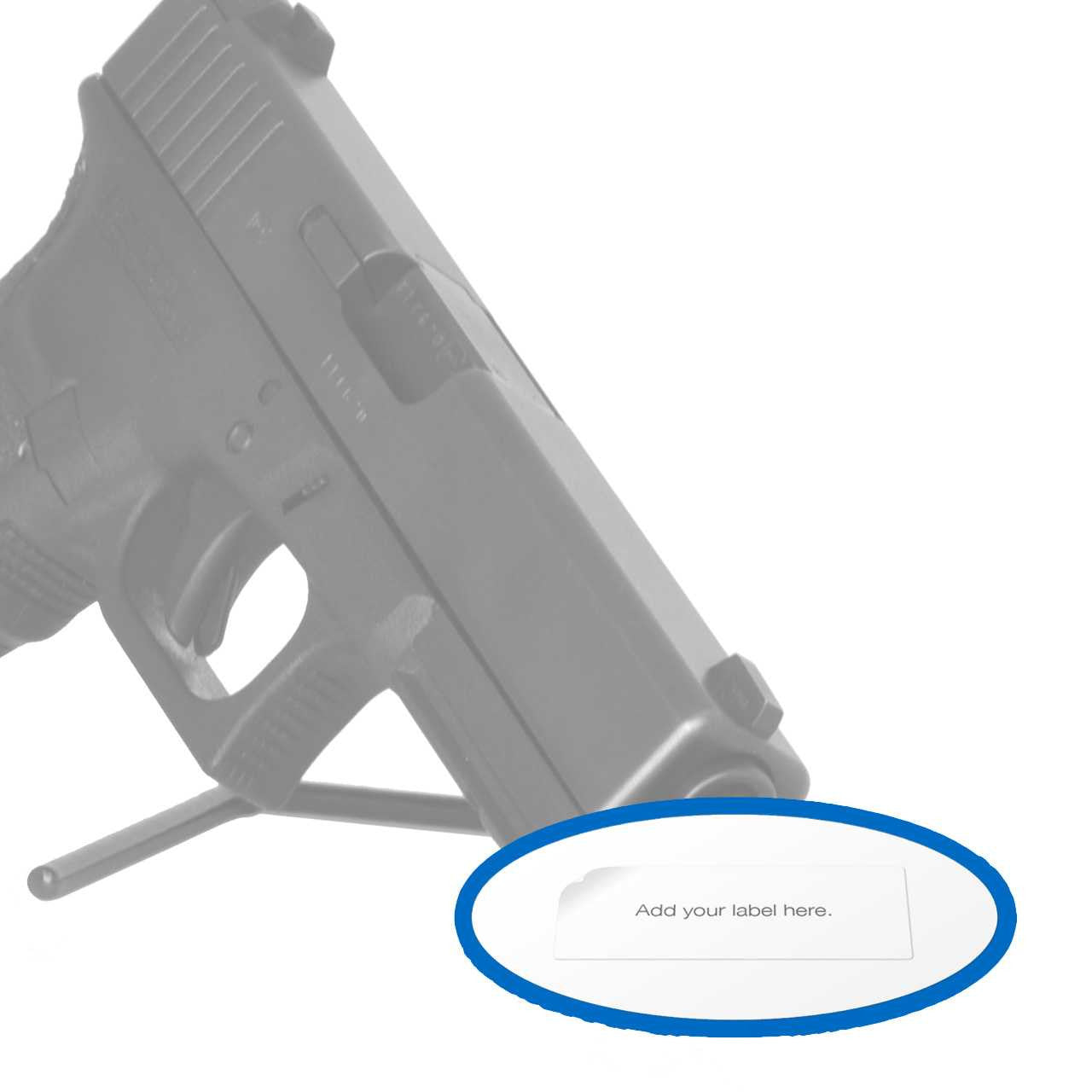Gun Display Price Tag Cards (50-Pack)