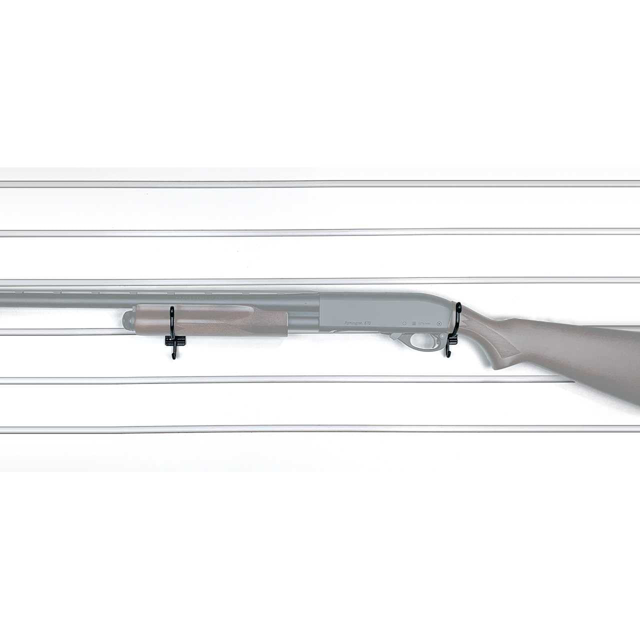 Horizontal Gun Cradles - Slatwall / Pegboard / Gridwall Gun Display Rack - 10 Pack