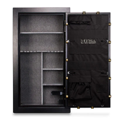 Mesa Safe MBF6032E Burglary & Fire Resistant – 14.4 cu. ft. 30 Gun Capacity, Electronic Lock, Black Finish
