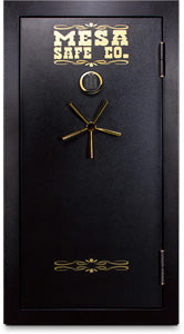 Mesa Safe MBF6032E burglary-fire gun safe with electronic lock, black steel finish