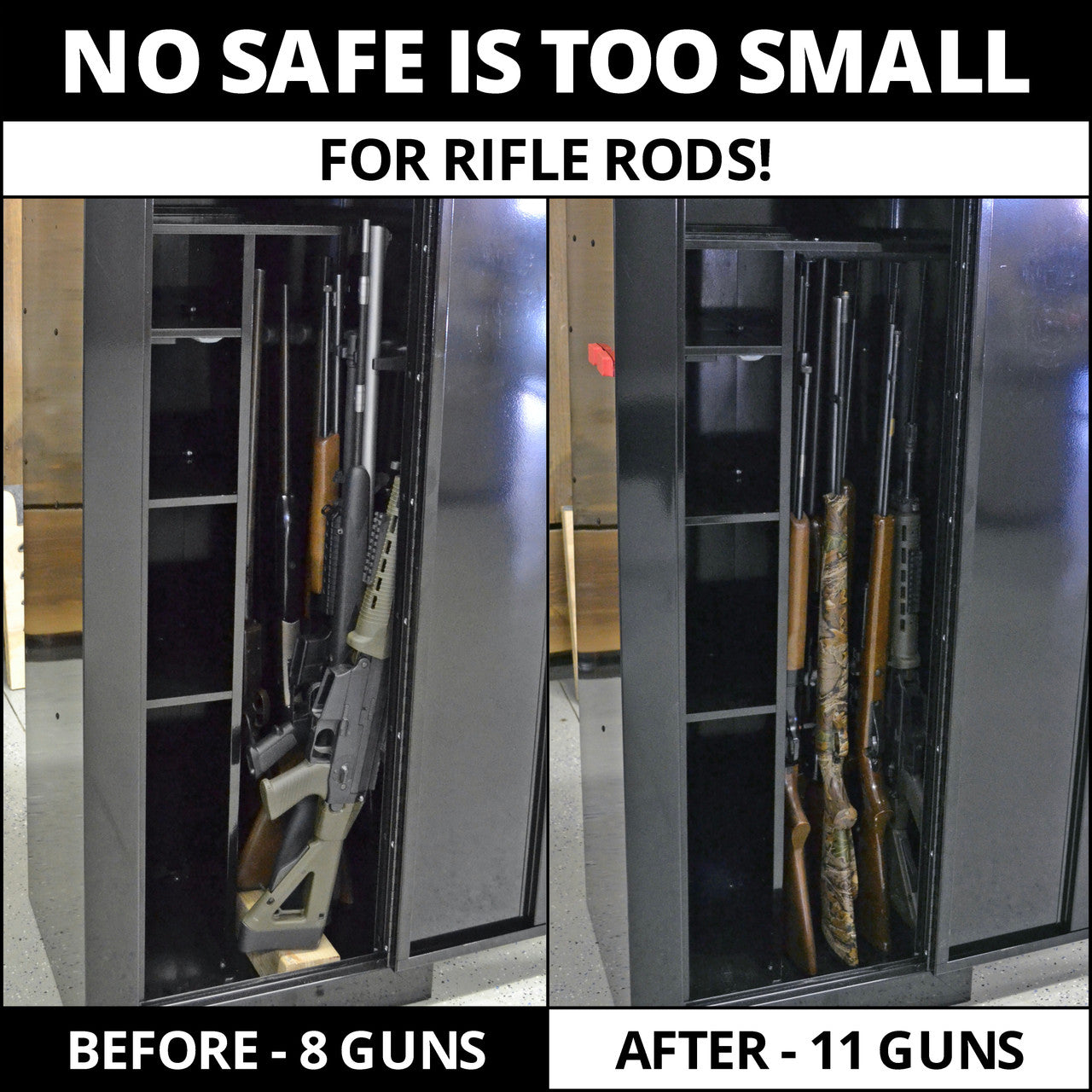 Rifle Rods Gun Rack System