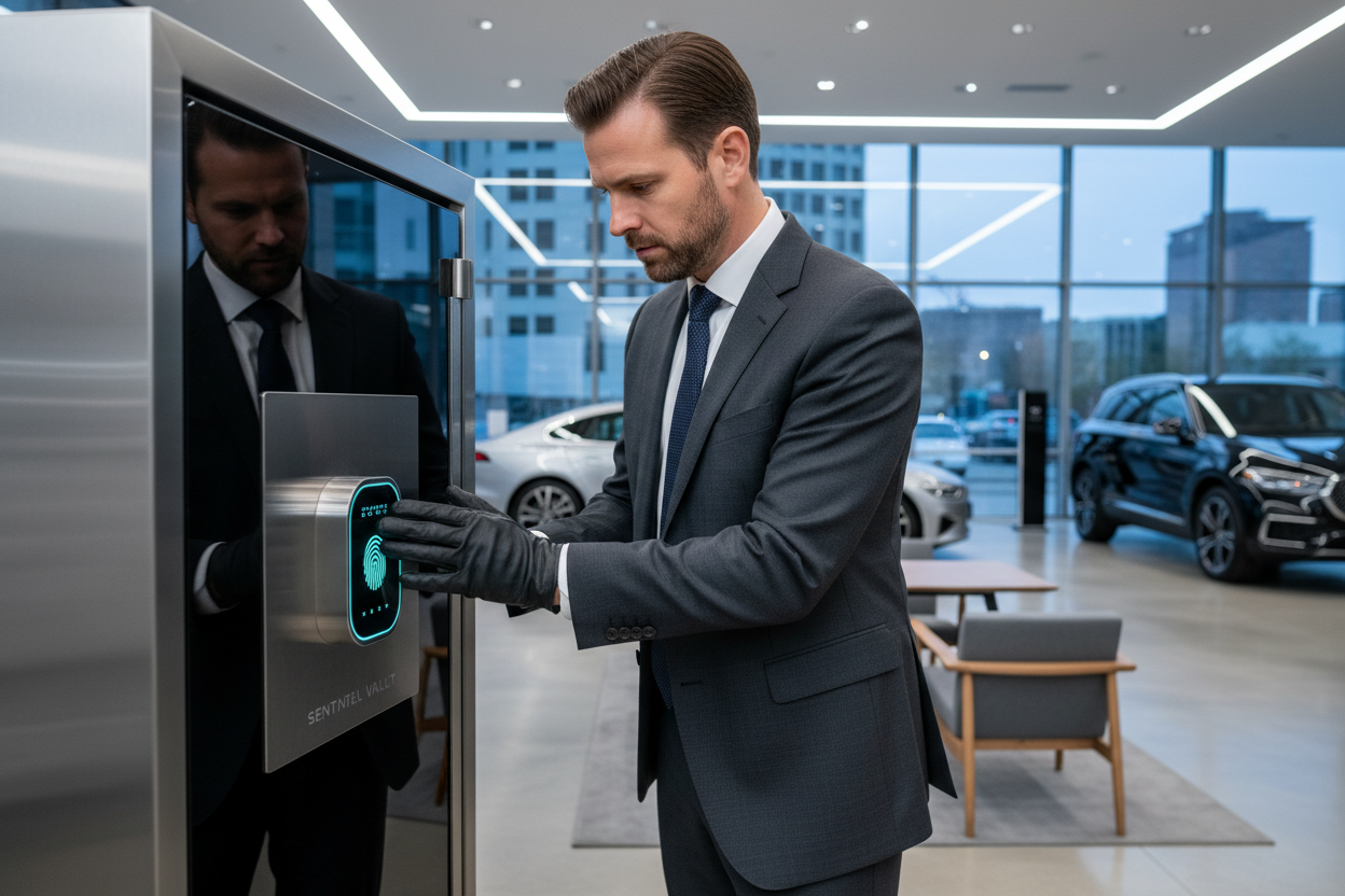 Security Professional in Showroom