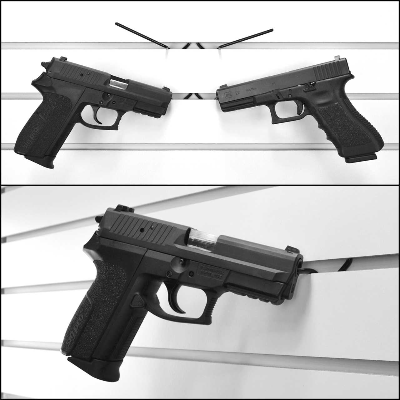 Snipers - Slatwall Handgun Display Hook - 10 Pack