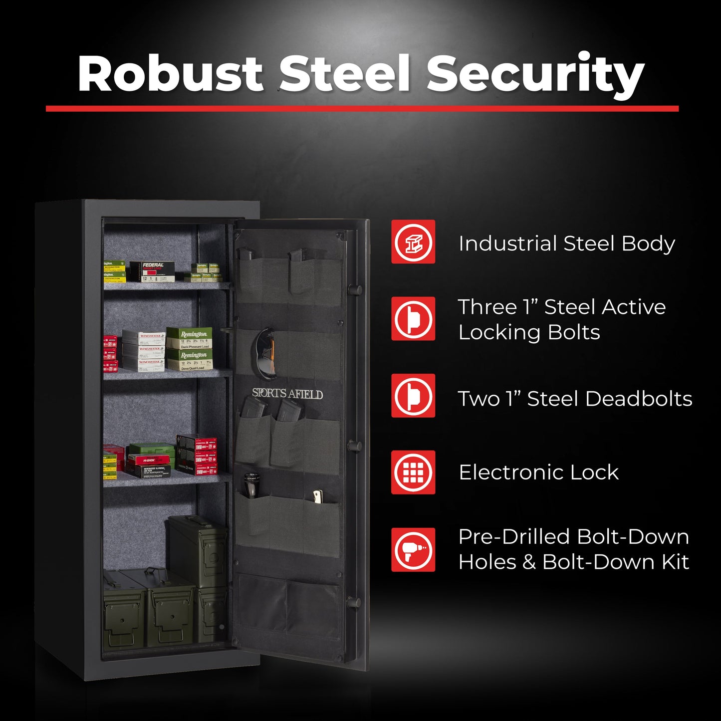 Sports Afield Safe SA5520LZ-AMG 40-Min Fire Safe
