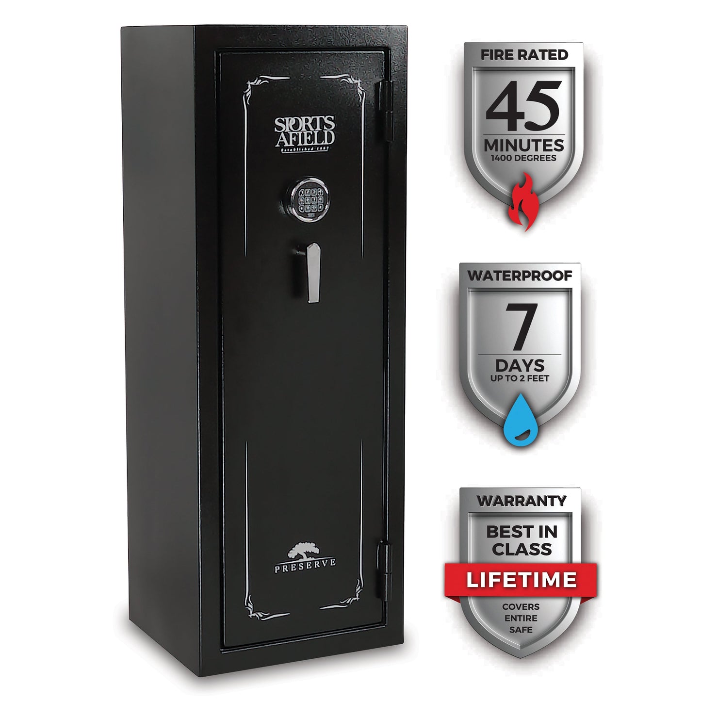 Sports Afield Preserve SA5520PX 18 capacity Fire & Water Safe