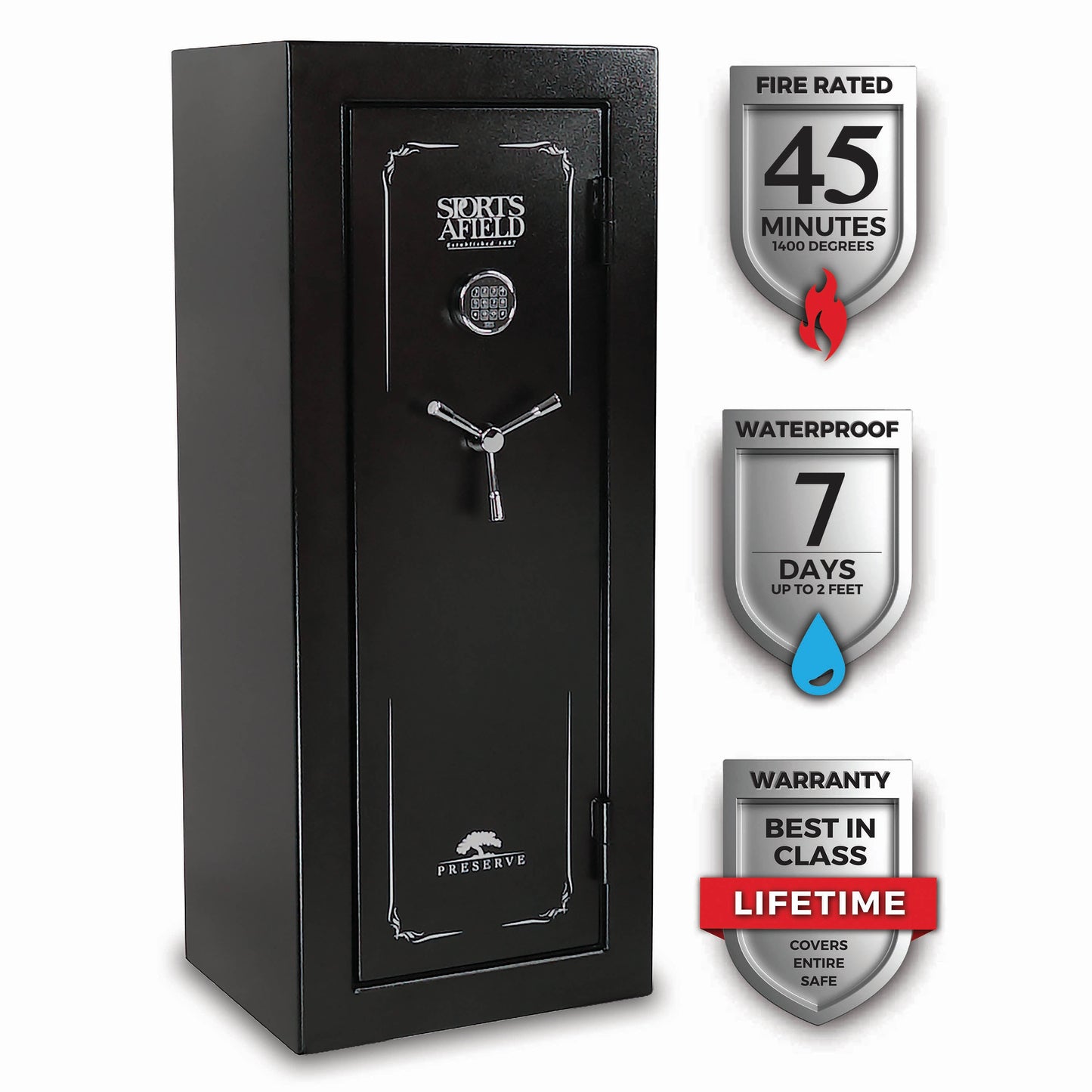 Sports Afield Preserve SA5924P 24 capacity Fire & Water Safe